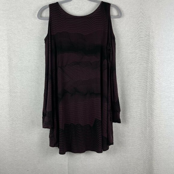 Soma Soft Jersey Cold Shoulder Tunic Agile Lines M - Picture 8 of 9